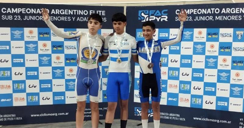 Tercer puesto para Juliano Almeida en el Campeonato Argentino de Pista en San Juan