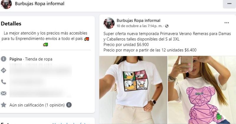 La joven de Pergamino señaló a los administradores de una cuenta de la red social por estafarla