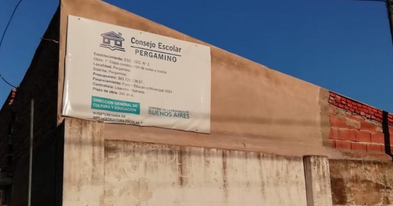 En la Secundaria Nº 2 se estn construyendo dos salones con posibilidad de que sean tres y una cocina