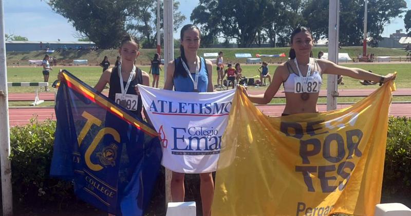 Bianca Lotero (a la derecha) le dio a Pergamino la primera medalla en Mar del Plata