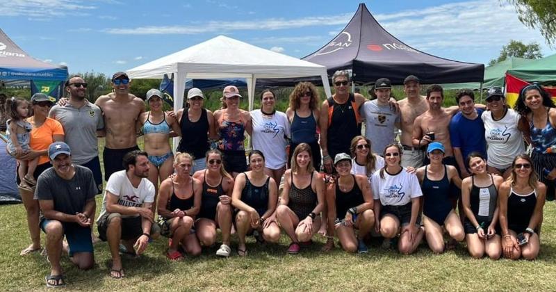 La delegación de Gimnasia y Esgrima que fue parte de la competencia en San Nicols