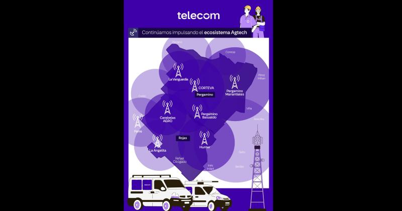 Los puntos de la región donde fueron instaladas las antenas