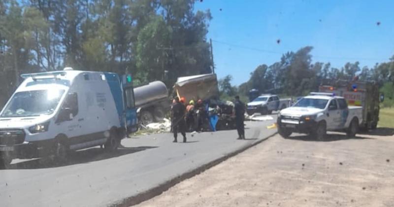 El siniestro se produjo en una curva de la ruta 41 cercana a Baradero e involucró a dos camiones