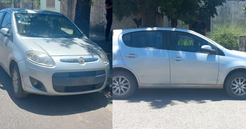 El automóvil Fiat Palio que le sustrajeron a la mujer de 71 años y apareció abandonado en la vía pública