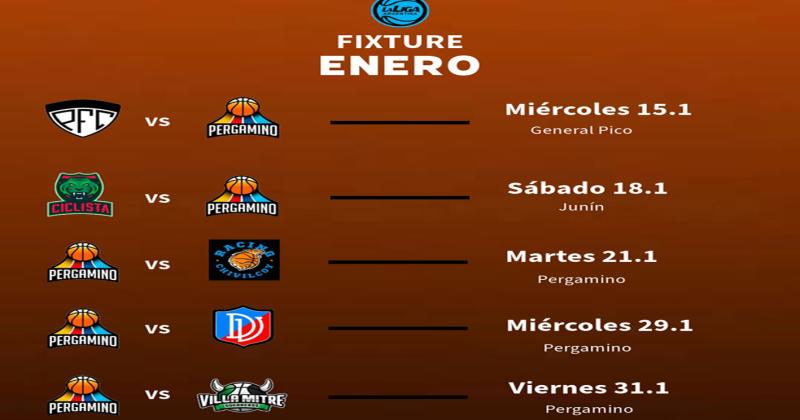 Pergamino Bsquet debutar en el Clausura el miércoles 15 en General Pico