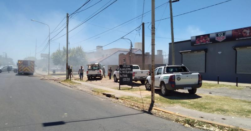 El incendio se produjo avenida Juregui a pocos metros de Florencio Snchez