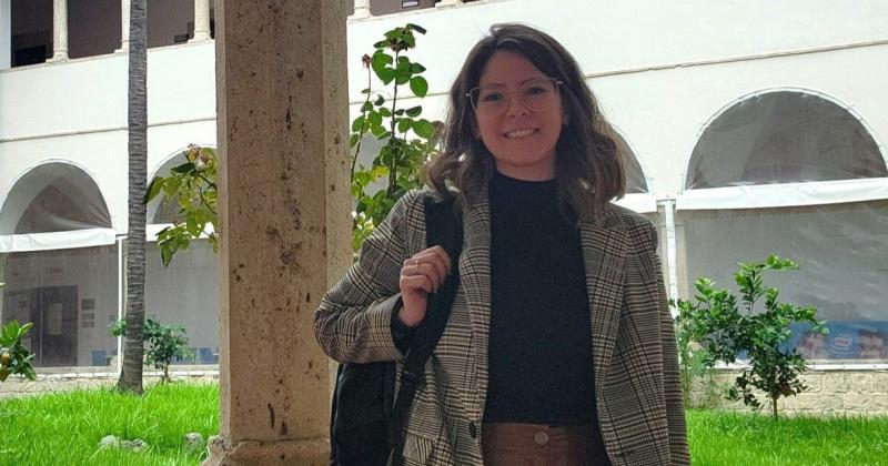 Gina es docente de la UCSF y fue la sexta elegida en 10 personas de nuestro país para llevar adelante tareas de investigación en este caso en torno al patrimonio arquitectónico