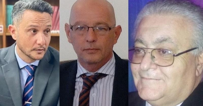 Fiscal Francisco Furnari juez Renato Santore y abogado Rodolfo Migliaro