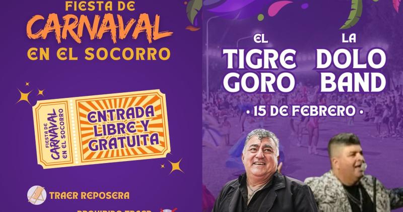 El Tigre Goro y La Dolo Band sern los atractivos musicales principales