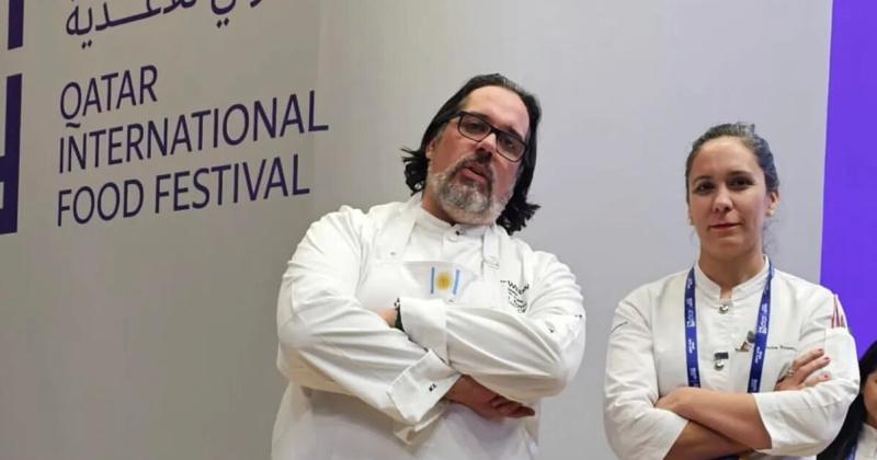 Alejandra y su hermano Martín comparten la pasión por la cocina y se encuentran en Qatar participando del Festival Internacional de Gastronomía