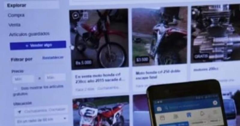 La mujer compartió la venta del escritorio en su perfil de Facebook y la contactó un estafador