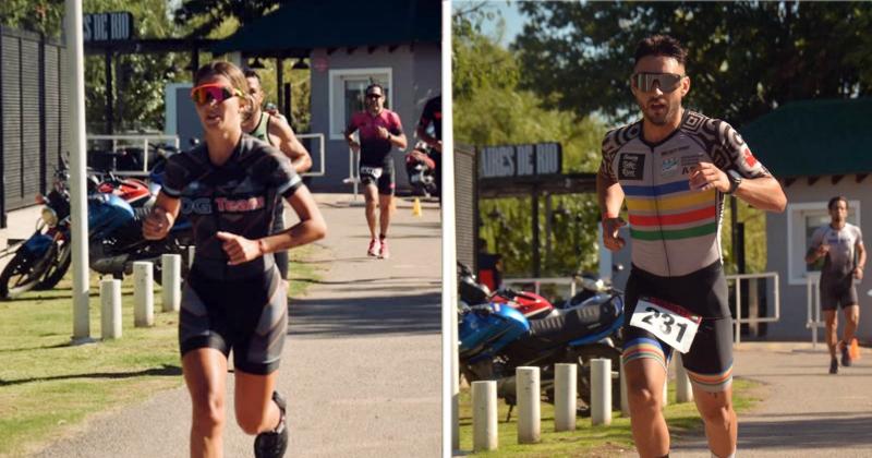 Brenda Bernard segunda y Lautaro Ponce octavo en el Triatloacuten Sprint de Baradero