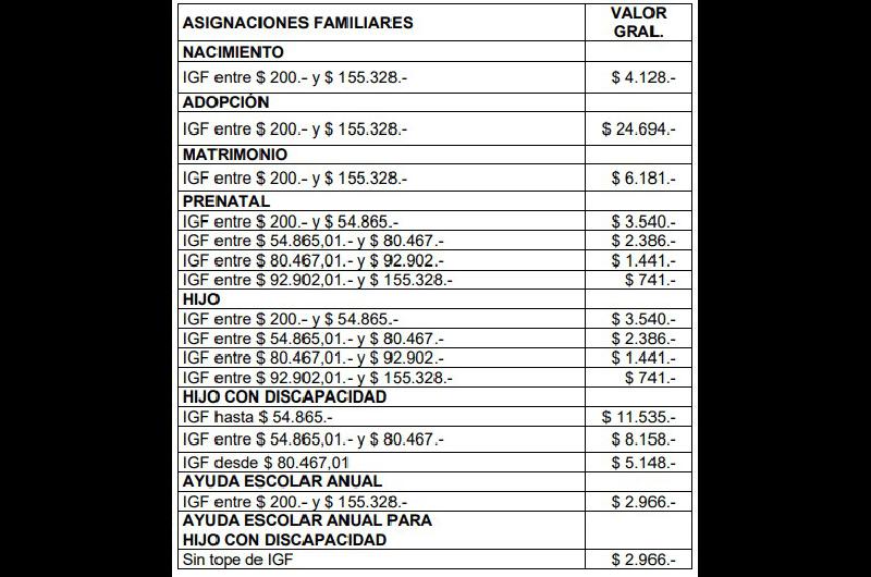 ¿Cuáles Son Los Nuevos Montos De Las Asignaciones Familiares? :: Diario ...